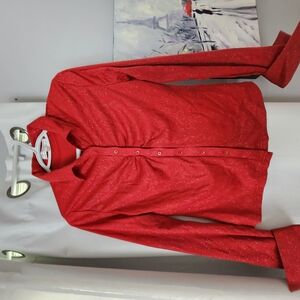 Elegant Red Women's Blouse